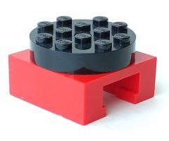 Turntable 4 x 4 Locking Grooved Base with Black Top