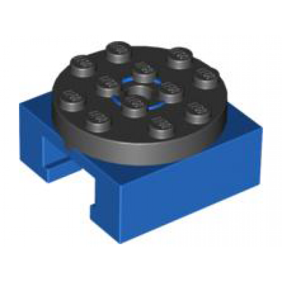 Turntable 4 x 4 Locking Grooved Base with Black Top