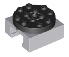 Turntable 4 x 4 Locking Grooved Base with Black Top