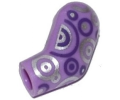 Arm, Left with Dark Purple and Silver Circles Pattern