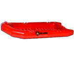 Boat Rubber Raft, Large with 'FIRE 60086' and Fire Logo Pattern on Both Sides (Stickers) - Set 60086