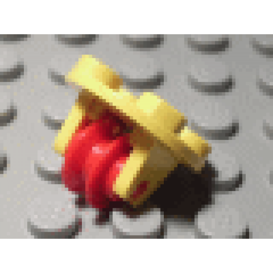 Plate, Round 2 x 2 Thin with Wheel Holder and Red Pulley Wheel (2655 / 3464)