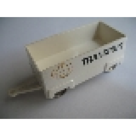 HO 1:87 Vehicles Scale Mercedes Box Trailer without Gray Top