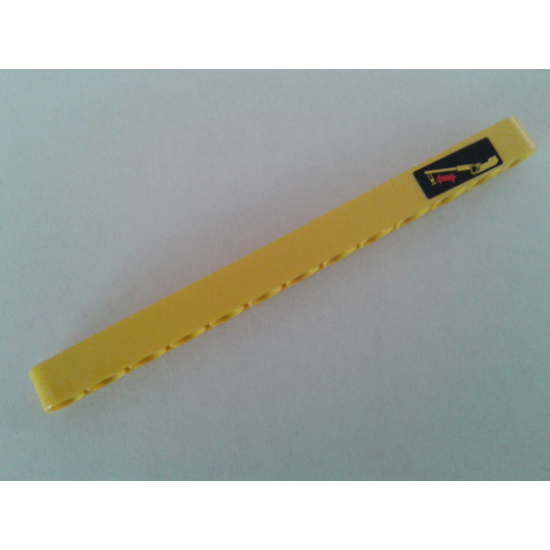 Technic, Liftarm 1 x 13 Thick with Crane Arm Movement Pattern on Right End (Sticker) - Set 8053