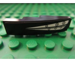 Slope, Curved 4 x 1 with Headlights Pattern Left Side (Sticker) - Sets 8159 / 8160