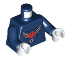 Torso MBA Level 4 Logo Pattern / Dark Blue Arms / White Hands