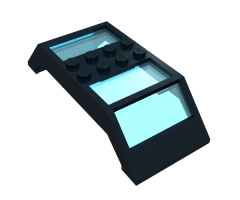 Window 4 x 10 x 2 Roof Slope Double, Trans-Light Blue Glass