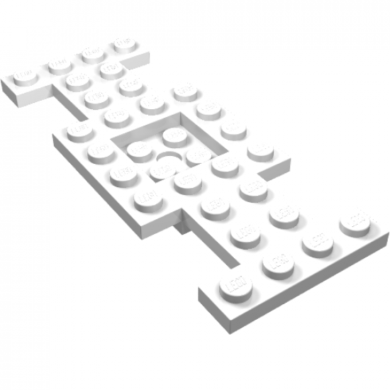 Vehicle, Base 4 x 10 x 2/3 with 2 x 2 Recessed Center with Center Hole (First Version)
