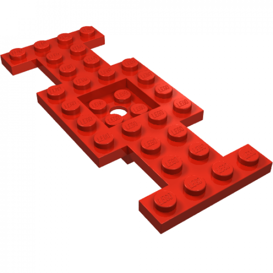 Vehicle, Base 4 x 10 x 2/3 with 2 x 2 Recessed Center with Center Hole (First Version)