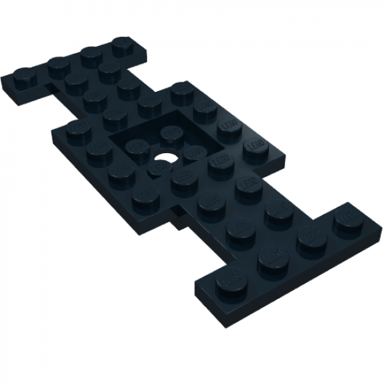 Vehicle, Base 4 x 10 x 2/3 with 2 x 2 Recessed Center with Center Hole (First Version)