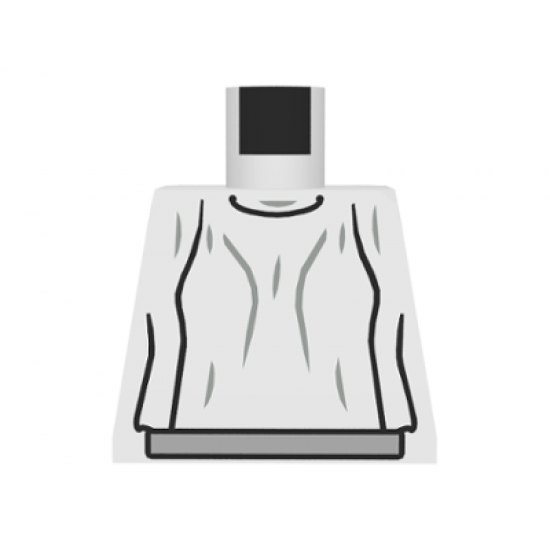 Torso SW Loose Dress Light Gray Folds Pattern (Leia)