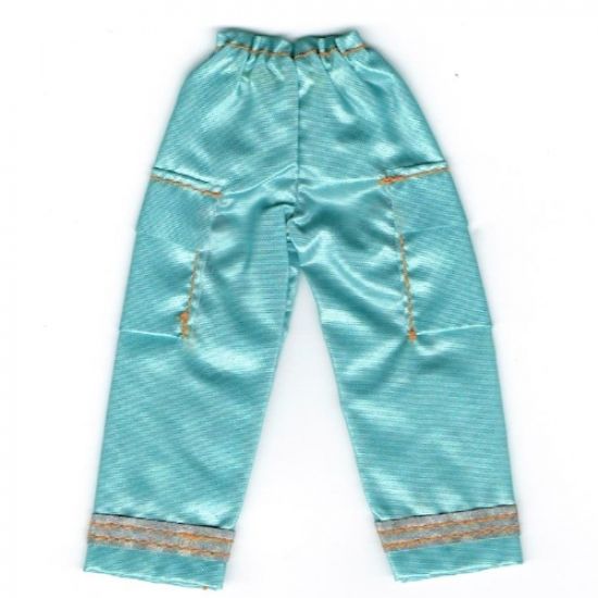 Scala, Figure Accessory Clothes Female Pants with Orange Stitching and Reflective Trim
