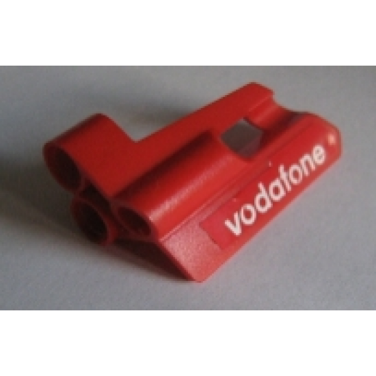 Technic, Panel Fairing #24 Small Short, Small Hole, Side B with 'vodafone' Pattern (Sticker) - Set 8386