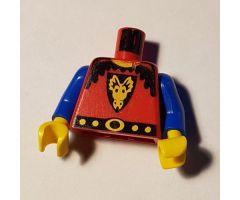 Torso Castle Dragon Knights Dragon Face on Shield Pattern / Blue Arms / Yellow Hands