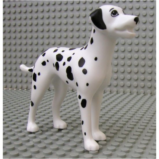 Dog, Scala with Dalmatian with Black Ears Pattern (Domino)