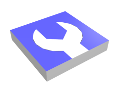 Tile 2 x 2 with Tool Wrench Pattern