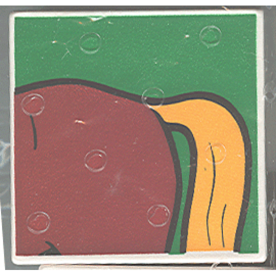 Duplo, Tile 2 x 2 x 1 with Horse Mosaic Picture 03 Pattern (Set 1078)