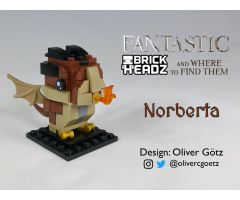 Fantastic BrickHeadz and Where to Find Them: Norberta the Norwegian Ridgeback Dragon