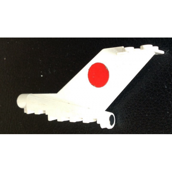 Tail Vintage with Boeing 727 JAL Logo Pattern on Both Sides and Black Dot on Rear (Stickers) - Set 698-1