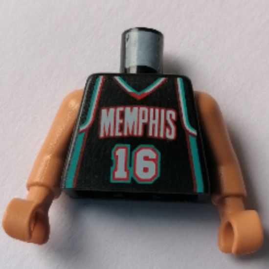 Torso NBA Memphis Grizzlies #16 Pattern / Nougat NBA Arms / Nougat Hands