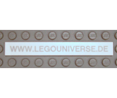 Tile 1 x 8 with 'WWW.LEGOUNIVERSE.DE' Pattern