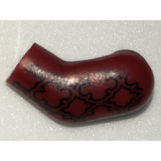 Arm, Left with Black Brocade Pattern