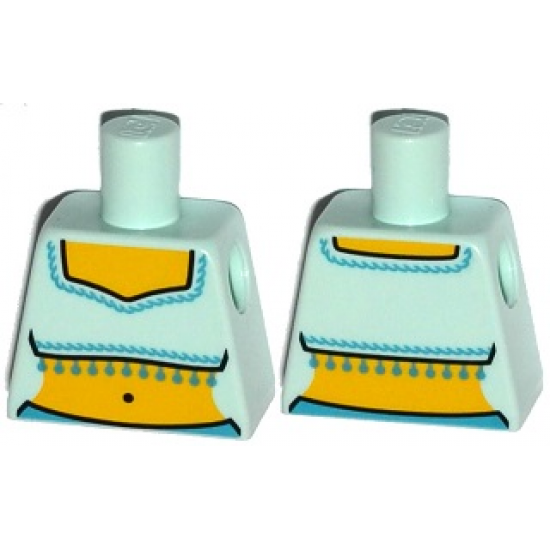 Torso Fringed Crop Top Pattern (Genie)