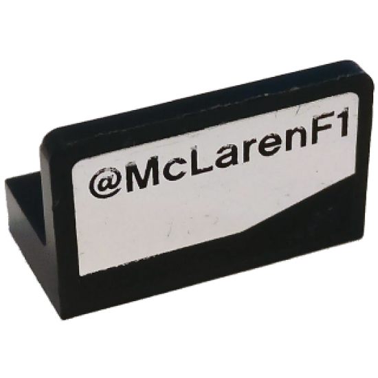 Panel 1 x 2 x 1 with '@McLarenF1' Pattern Model Left Side (Sticker) - Set 75911