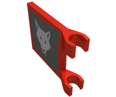Flag 2 x 2 Square with Wolfpack Pattern