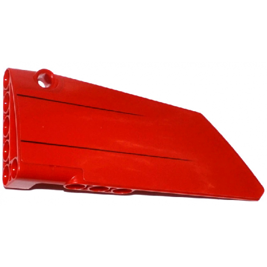 Technic, Panel Fairing #17 Large Smooth, Side A with 2 Black Lines Pattern (Sticker) - Set 8070