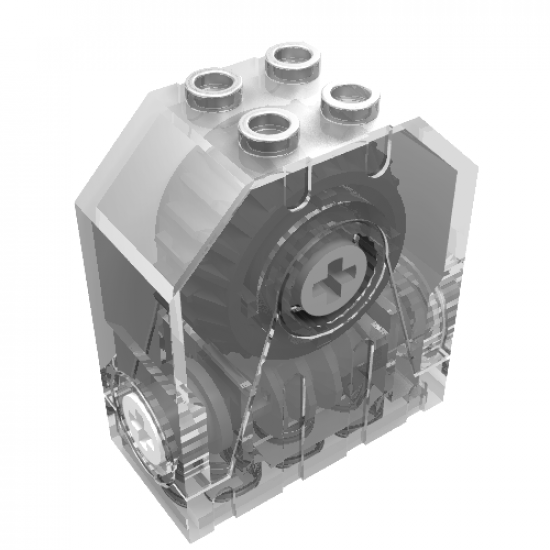 Technic, Gear Gearbox 4 x 2 x 4 (Worm to 24-tooth)