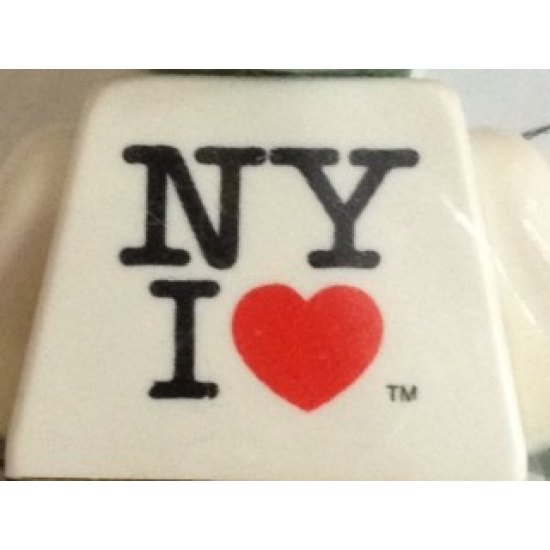 Torso SW Shirt with 'NY I' Red Heart Pattern (Yoda)