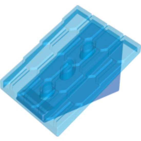 Duplo, Building Roof Sloped 30 4 x 4 Shingled with Medium Blue Base
