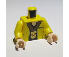 Torso SW Jacket with Black Undershirt and Gold Medal Pattern / Yellow Arms / Light Nougat Hands