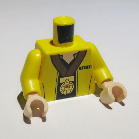 Torso SW Jacket with Black Undershirt and Gold Medal Pattern / Yellow Arms / Light Nougat Hands