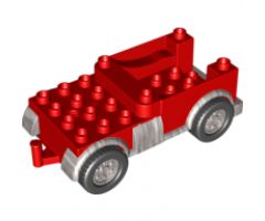 Duplo, Vehicle Truck Chassis with Silver Trim (Packer)