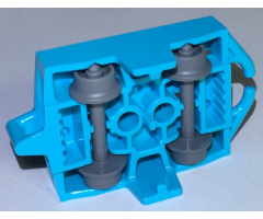 Vehicle, Base 4 x 5 Roller Coaster Car with 2 Dark Bluish Gray Wheel Roller Coaster (26021 / 24869)