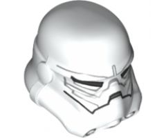 Minifigure, Headgear Helmet SW Stormtrooper, 2 Chin Holes, Dark Bluish Gray and Light Bluish Gray Pattern (Jek-14)