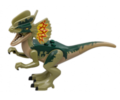 Animal, Dinosaur Dilophosaurus with Olive Green Head, Arms, and Legs