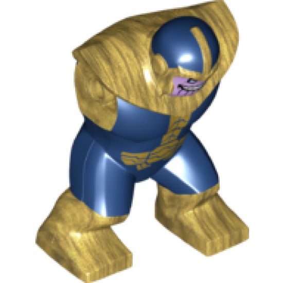 Body Giant, Thanos with Dark Blue Outfit and Lavender Face Pattern