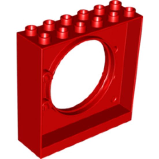 Duplo Ball Tube Exit with Round Doorway 2 x 6 x 5