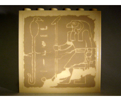 Panel 1 x 6 x 5 with Hieroglyphs, Horus, and Snake Pattern (Sticker) - Set 7621