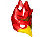 Minifigure, Headgear Mask Bird (Phoenix) with Yellow Beak and Small Gold Headpiece Pattern