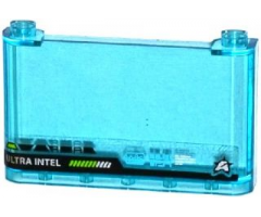 Windscreen 1 x 6 x 3 with 'ULTRA INTEL' and Ultra Agents Logo Pattern (Sticker) - Set 70173