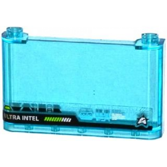 Windscreen 1 x 6 x 3 with 'ULTRA INTEL' and Ultra Agents Logo Pattern (Sticker) - Set 70173