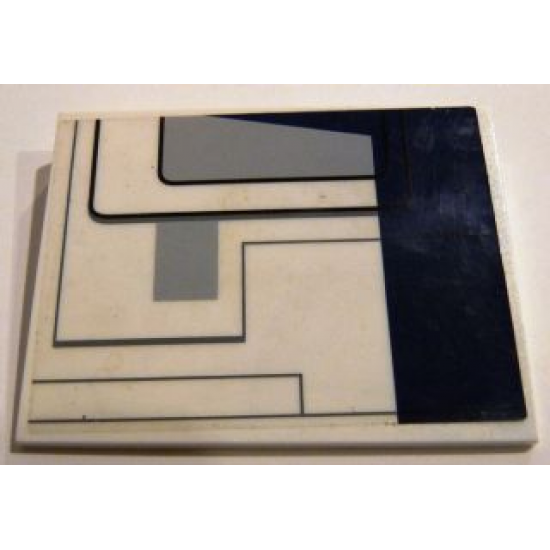 Slope 10 6 x 8 with SW Republic Dropship Pattern Right (Sticker) - Set 10195