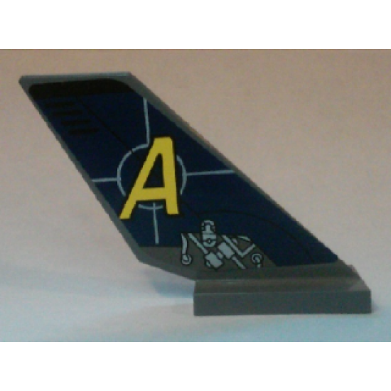 Tail Shuttle with Agents Logo and Mechanical Pattern on Both Sides (Stickers) - Set 8637