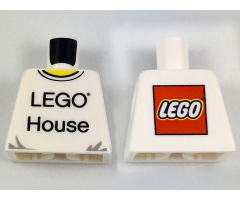 Torso 'LEGO House' Front and LEGO Logo on Back Pattern