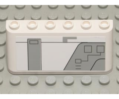 Windscreen 2 x 6 x 2 with SW Gunship Panel Pattern Upper Right (Sticker) - Set 7163