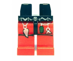 Hips and Red Legs with Fantasy Era Wizard Pattern